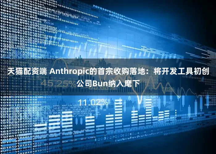 天猫配资端 Anthropic的首宗收购落地：将开发工具初创公司Bun纳入麾下